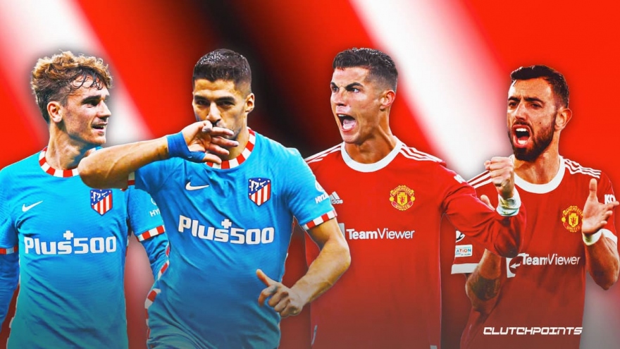 Lịch thi đấu bóng đá hôm nay (15/3): MU đại chiến Atletico Madrid